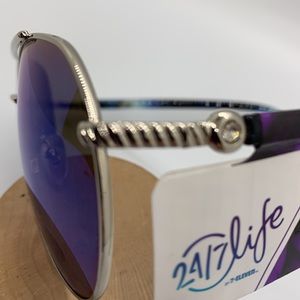 New Classic design Aviator sunglasses style F4 with Blue lens & muilt tone Frame